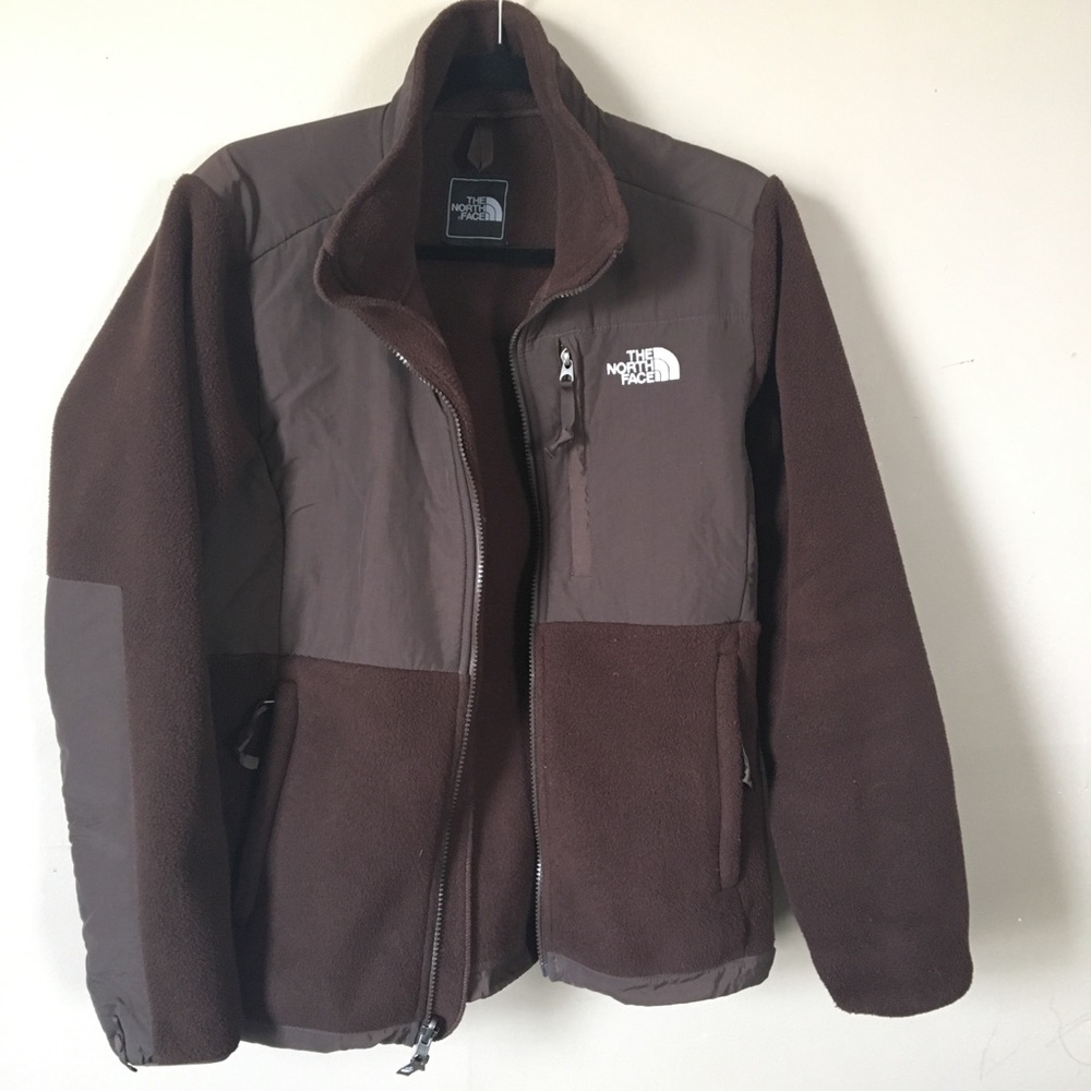 Women’s brown North Face Fleece Jacket Size M